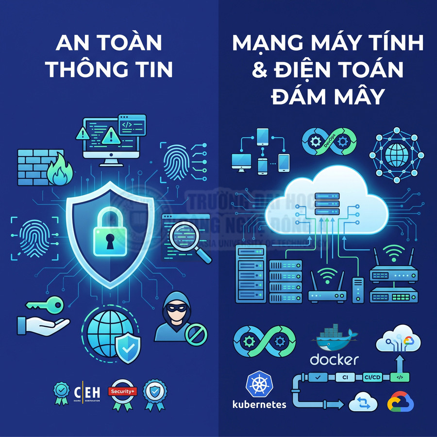 Minh họa khóa bảo mật, tường lửa, hacker và hệ thống điện toán đám mây với Docker, Kubernetes, Google Cloud