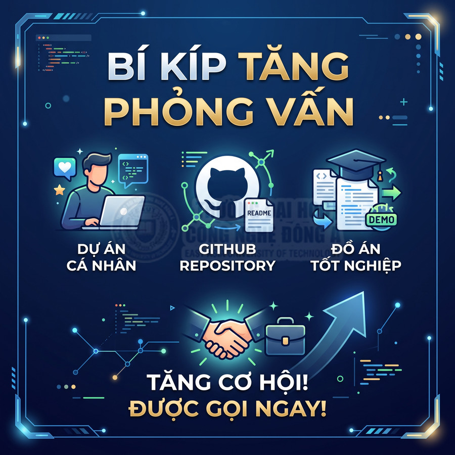 Bí kíp tăng cơ hội được gọi phỏng vấn với dự án cá nhân, GitHub repository và đồ án tốt nghiệp