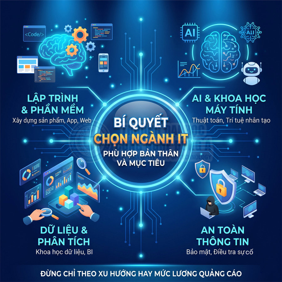Nên học ngành gì trong Công nghệ thông tin?