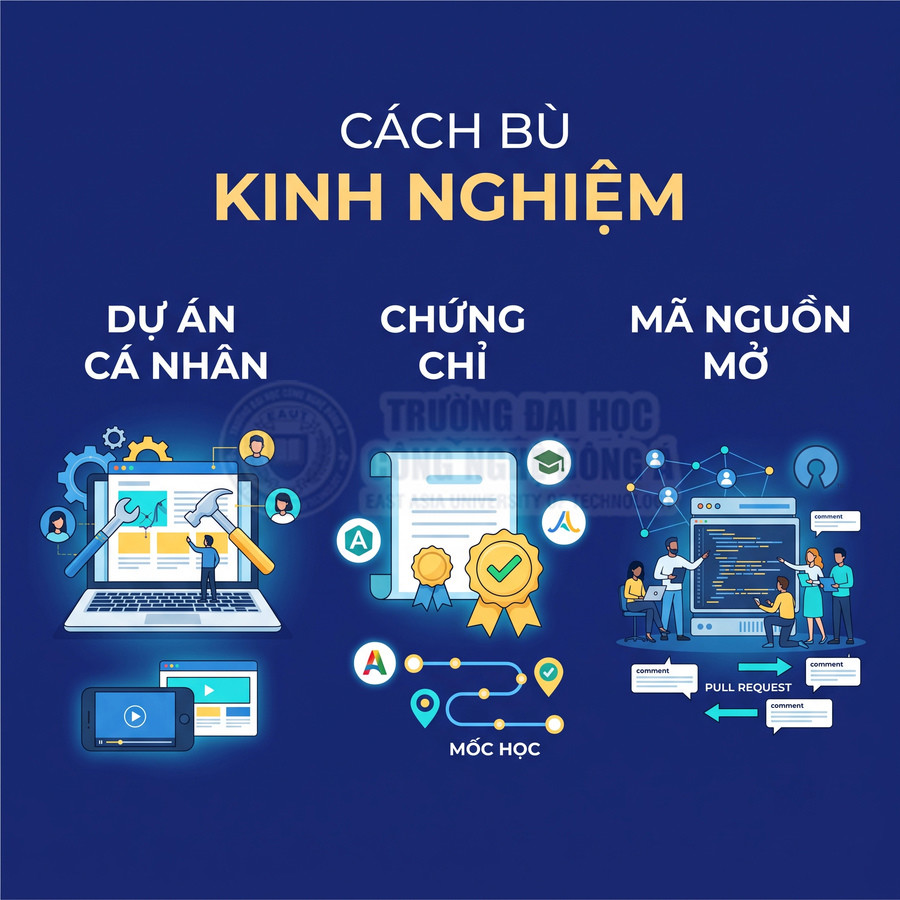 Cách bù kinh nghiệm trong ngành IT bằng dự án cá nhân, chứng chỉ và tham gia đóng góp mã nguồn mở