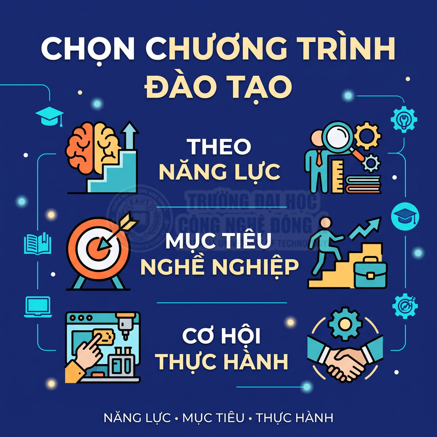 Chọn chương trình đào tạo phù hợp với năng lực, mục tiêu nghề nghiệp và cơ hội thực hành