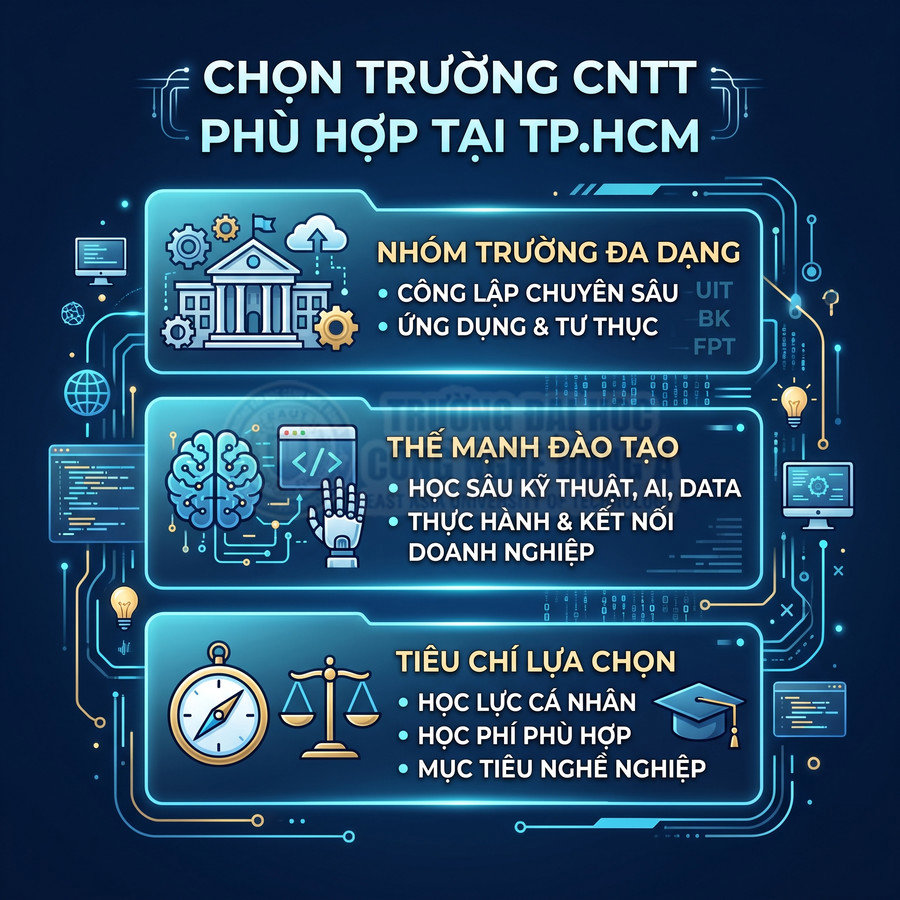 Các trường có ngành Công nghệ thông tin ở TP.HCM