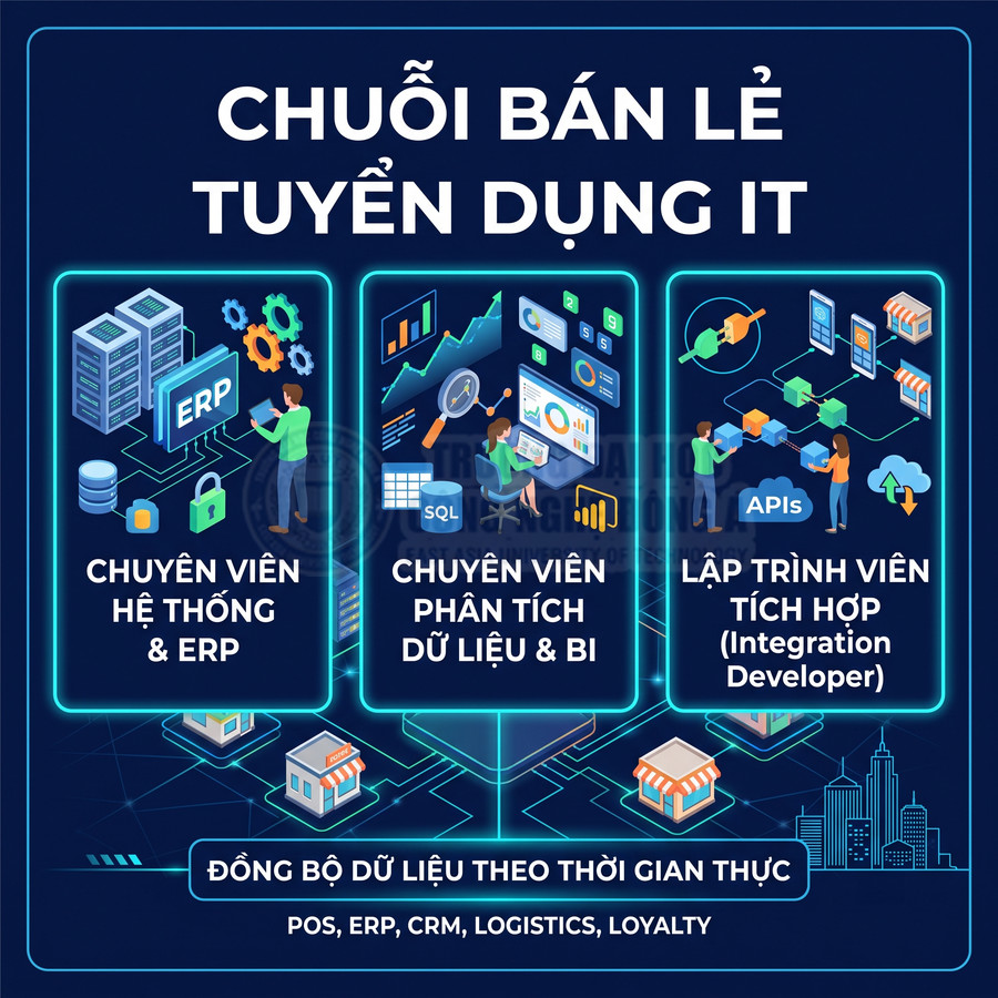 Chuỗi bán lẻ tuyển dụng IT cho vị trí chuyên viên hệ thống ERP, phân tích dữ liệu BI và lập trình viên tích hợp