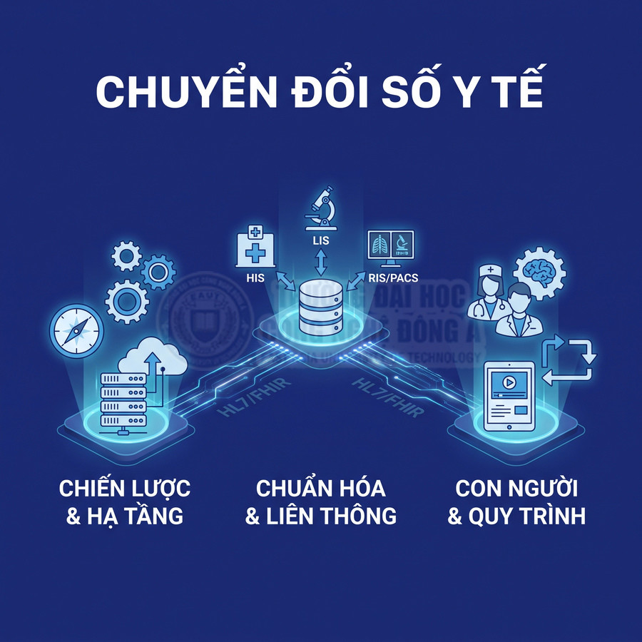 Chuyển đổi số y tế kết nối HIS, LIS, RIS/PACS với hạ tầng, nhân sự và quy trình khám chữa bệnh