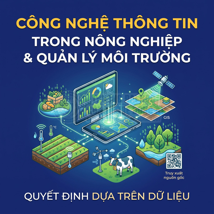 Công nghệ thông tin trong nông nghiệp và quản lý môi trường với máy tính bảng, GIS, cảm biến và dữ liệu trang trại