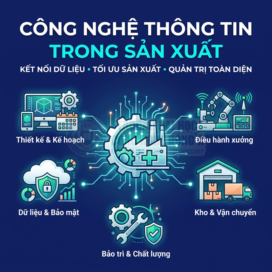 Công nghệ thông tin trong sản xuất được ứng dụng như thế nào?