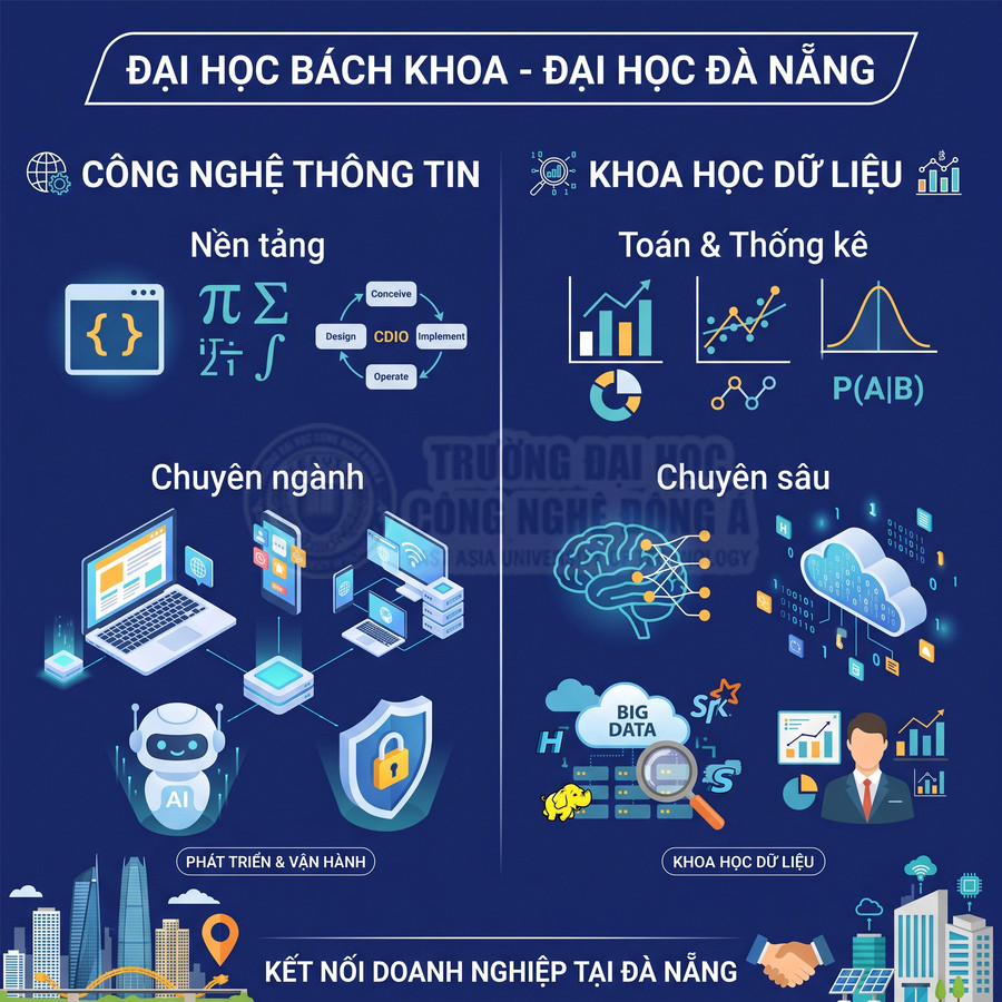 Giới thiệu ngành Công nghệ thông tin và Khoa học dữ liệu tại Đại học Bách khoa Đà Nẵng với các hướng chuyên sâu