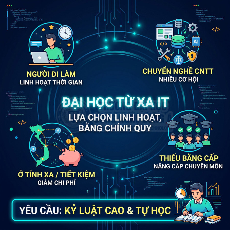 Đại học từ xa Công nghệ thông tin phù hợp với ai?