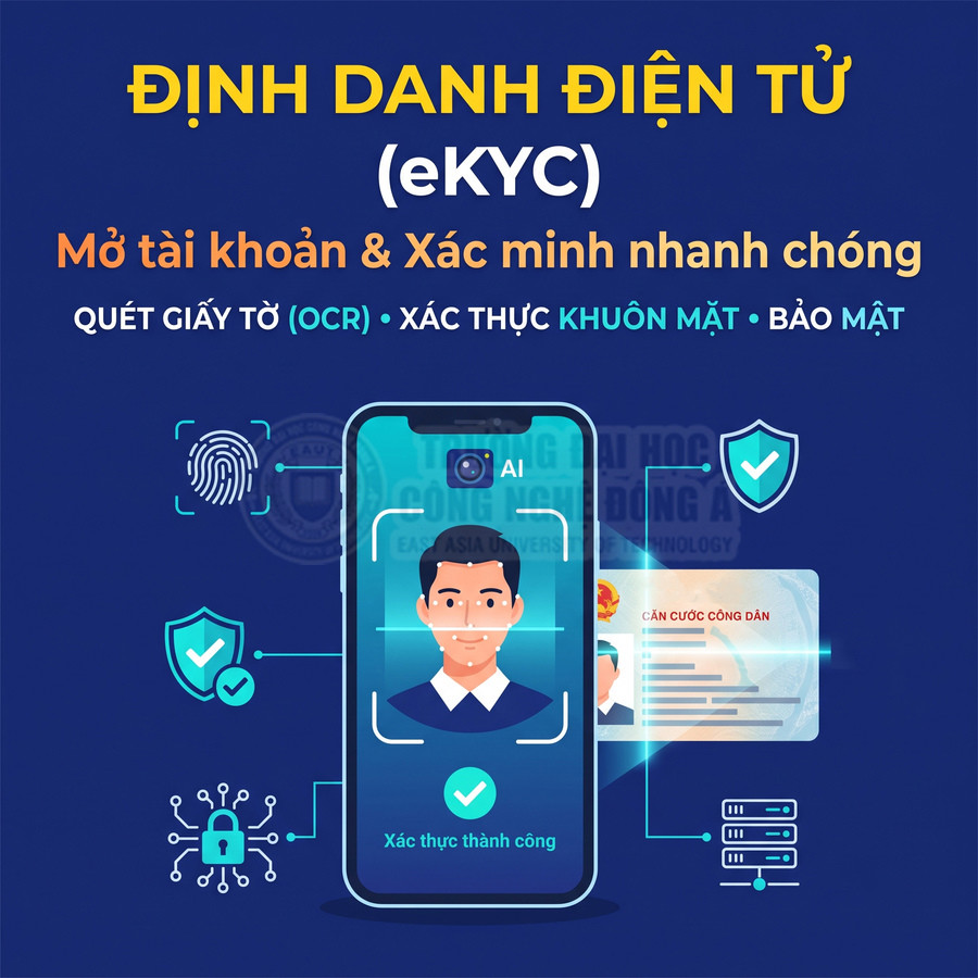 Dịch vụ định danh điện tử eKYC xác minh khuôn mặt và căn cước công dân trên điện thoại
