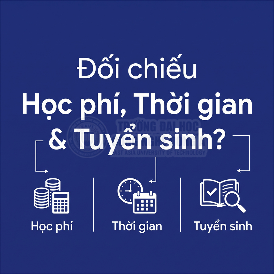 Đối chiếu học phí, thời gian học và tuyển sinh tại Trường Đại học Đông Á