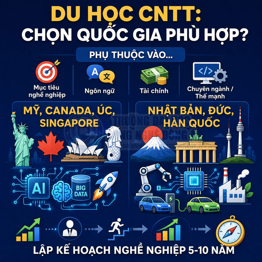 Du học ngành Công nghệ thông tin nên chọn nước nào?