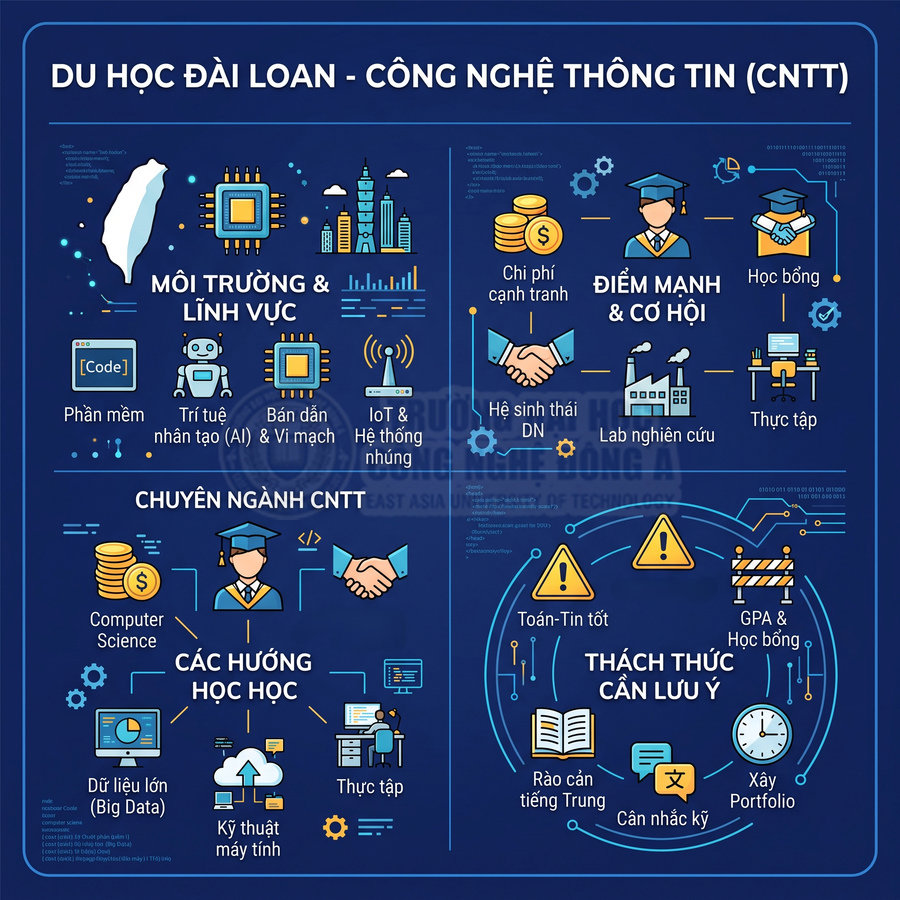 Du học Đài Loan ngành Công nghệ thông tin