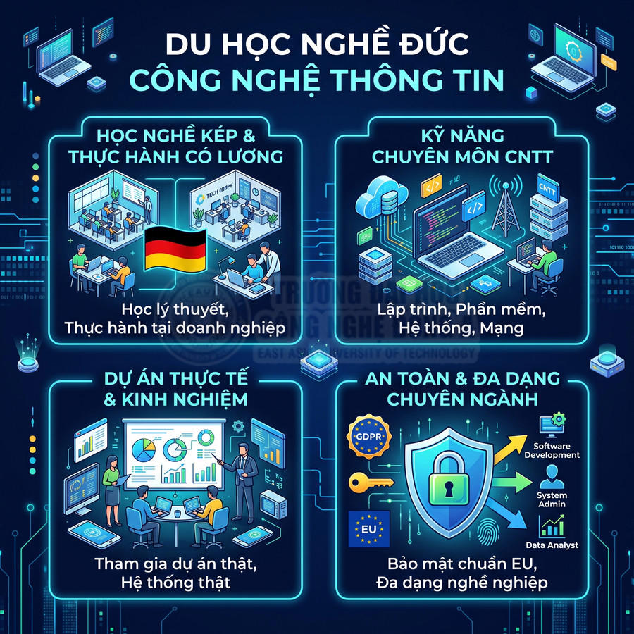 Du học nghề Đức ngành Công nghệ thông tin học những gì?