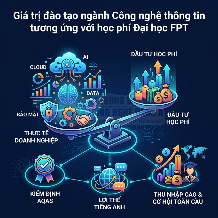 Giá trị đào tạo ngành Công nghệ thông tin và lợi ích đầu tư học phí tại Đại học FPT