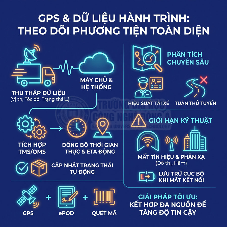 Hệ thống GPS theo dõi phương tiện, phân tích hành trình và lưu dữ liệu khi mất kết nối