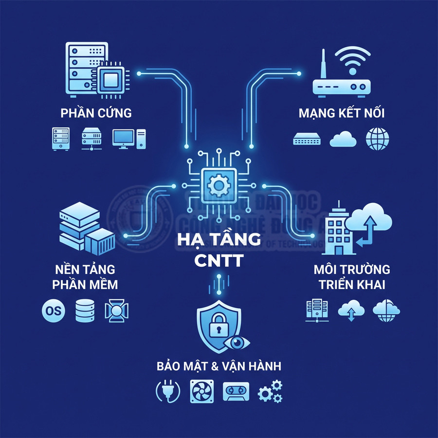 Hạ tầng công nghệ thông tin gồm những thành phần nào?