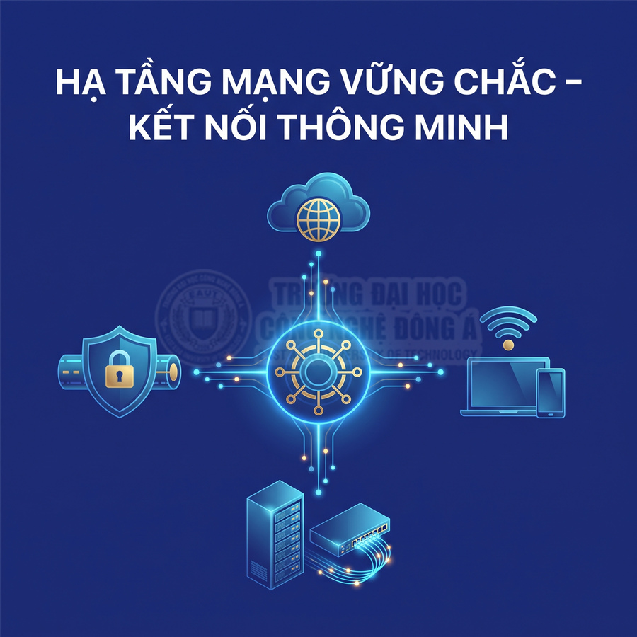 Hạ tầng mạng thông minh kết nối đám mây, bảo mật, máy tính, điện thoại và máy chủ