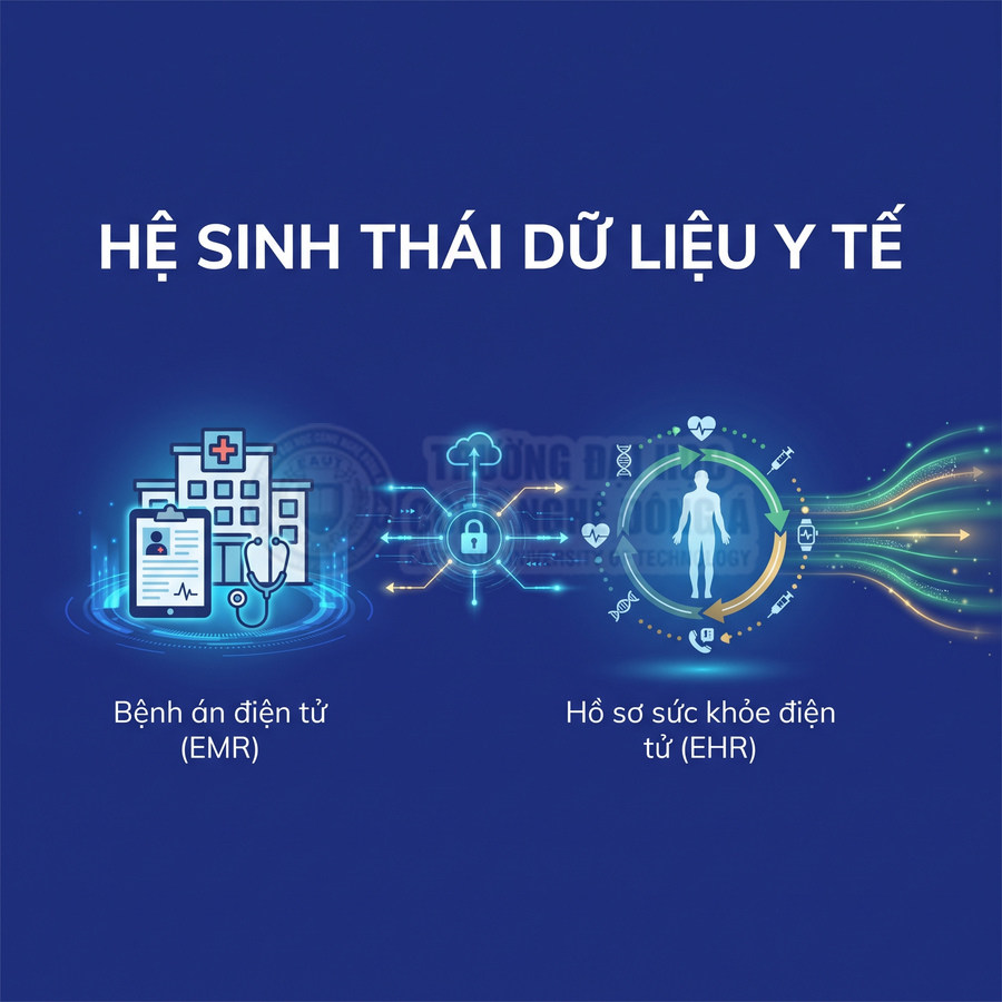 Hệ sinh thái dữ liệu y tế kết nối bệnh án điện tử EMR với hồ sơ sức khỏe điện tử EHR
