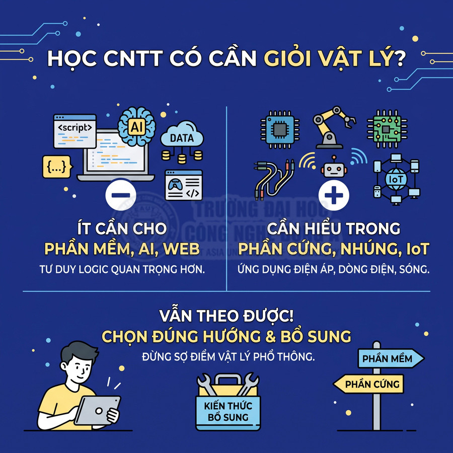 Công nghệ thông tin có cần học Vật lý không?