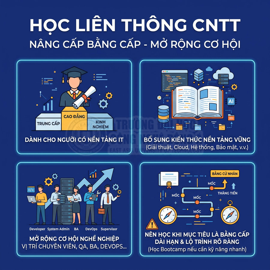 Có nên học liên thông ngành Công nghệ thông tin không?