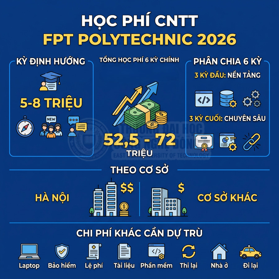 Học phí Cao đẳng FPT ngành Công nghệ thông tin