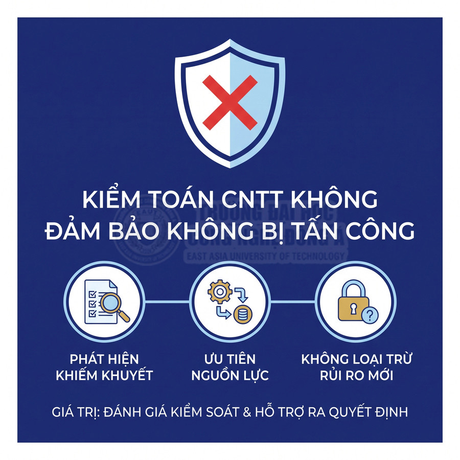 Áp phích về kiểm toán CNTT, phát hiện khiếm khuyết, ưu tiên nguồn lực và không loại trừ rủi ro mới”】【