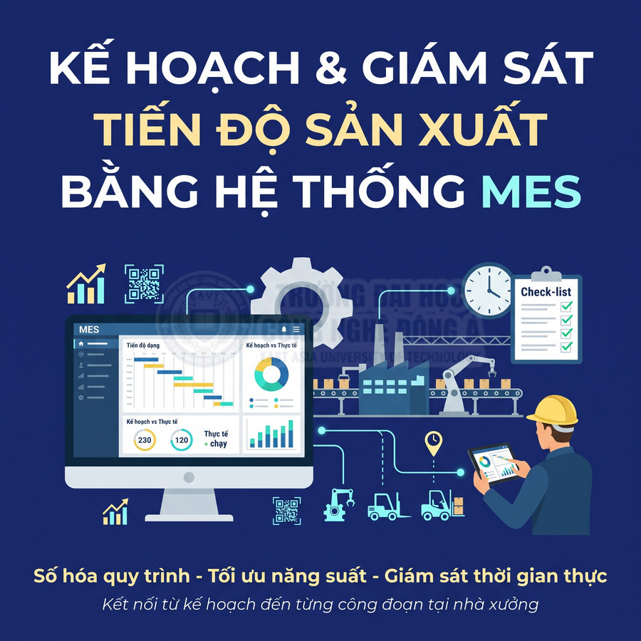 Phần mềm MES quản lý và giám sát tiến độ sản xuất theo thời gian thực tại nhà xưởng