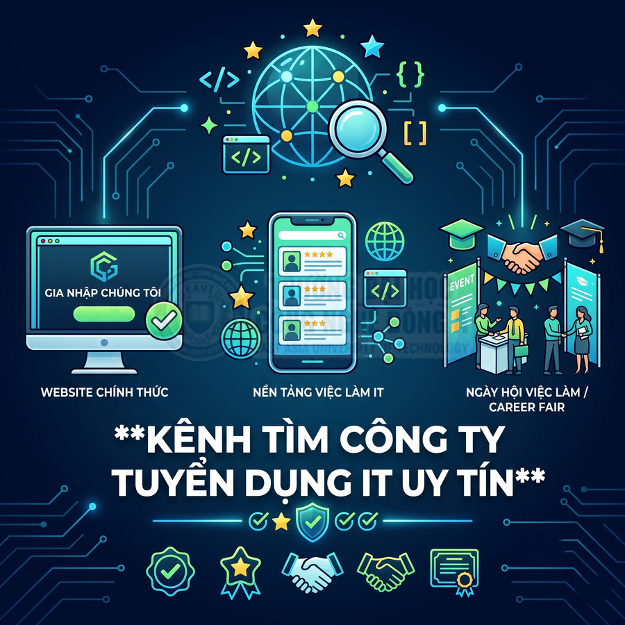 Kênh tuyển dụng IT uy tín với website chính thức, nền tảng việc làm và ngày hội việc làm cho lập trình viên