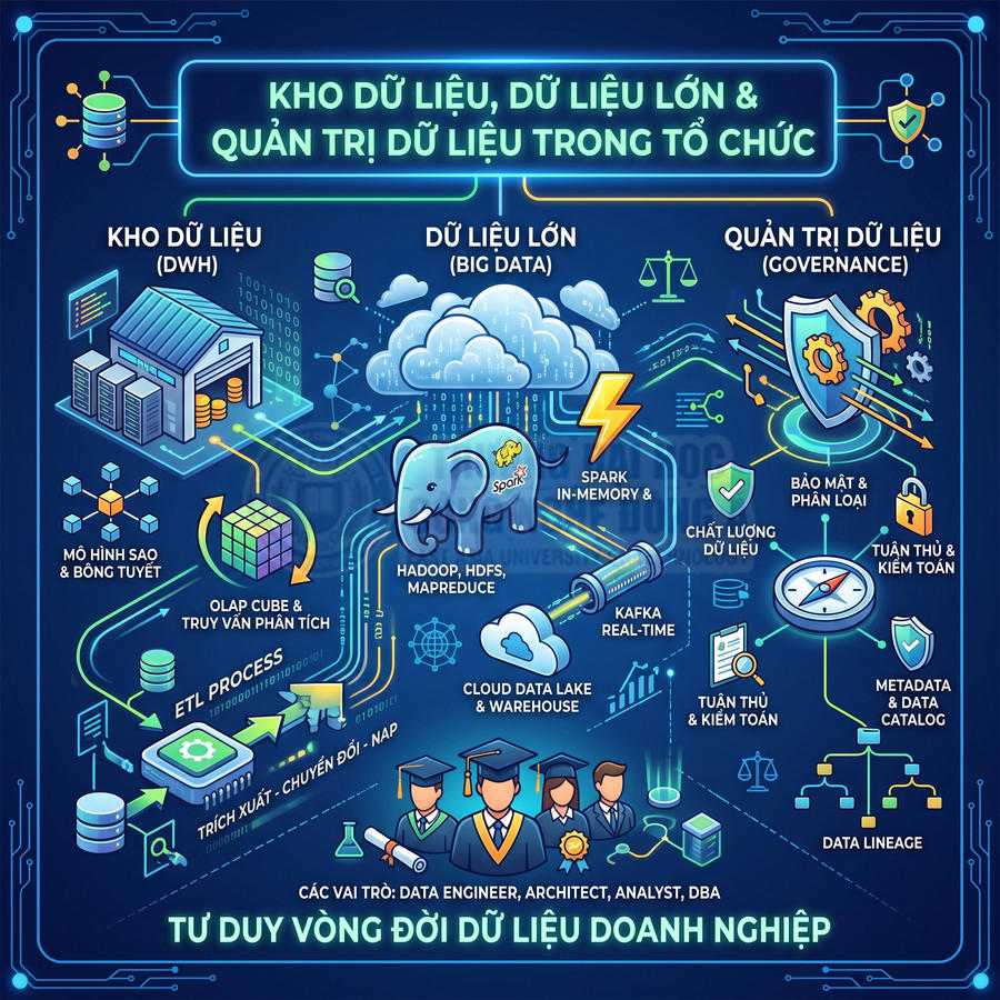 Mô hình kho dữ liệu, dữ liệu lớn và quản trị dữ liệu trong doanh nghiệp với các công nghệ Big Data