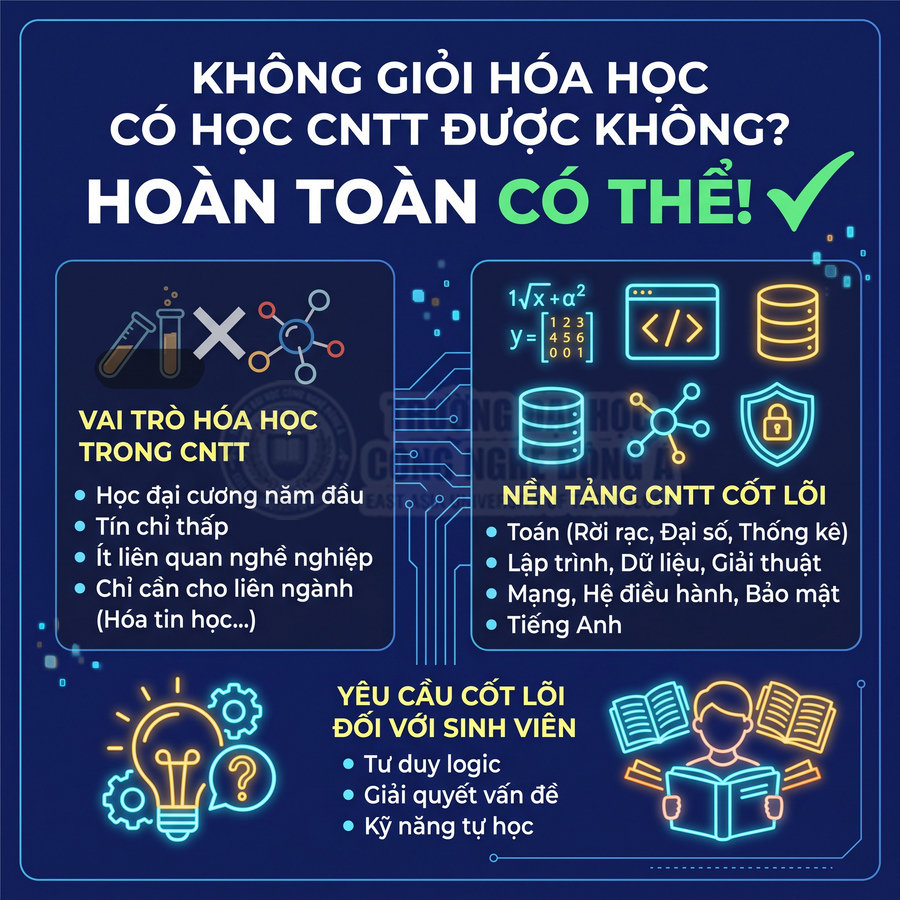 Công nghệ thông tin có cần học Hóa không?
