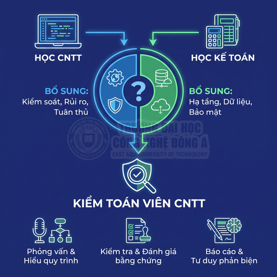 Kiểm toán viên CNTT kết hợp kiến thức công nghệ thông tin, kế toán, kiểm soát rủi ro và bảo mật dữ liệu