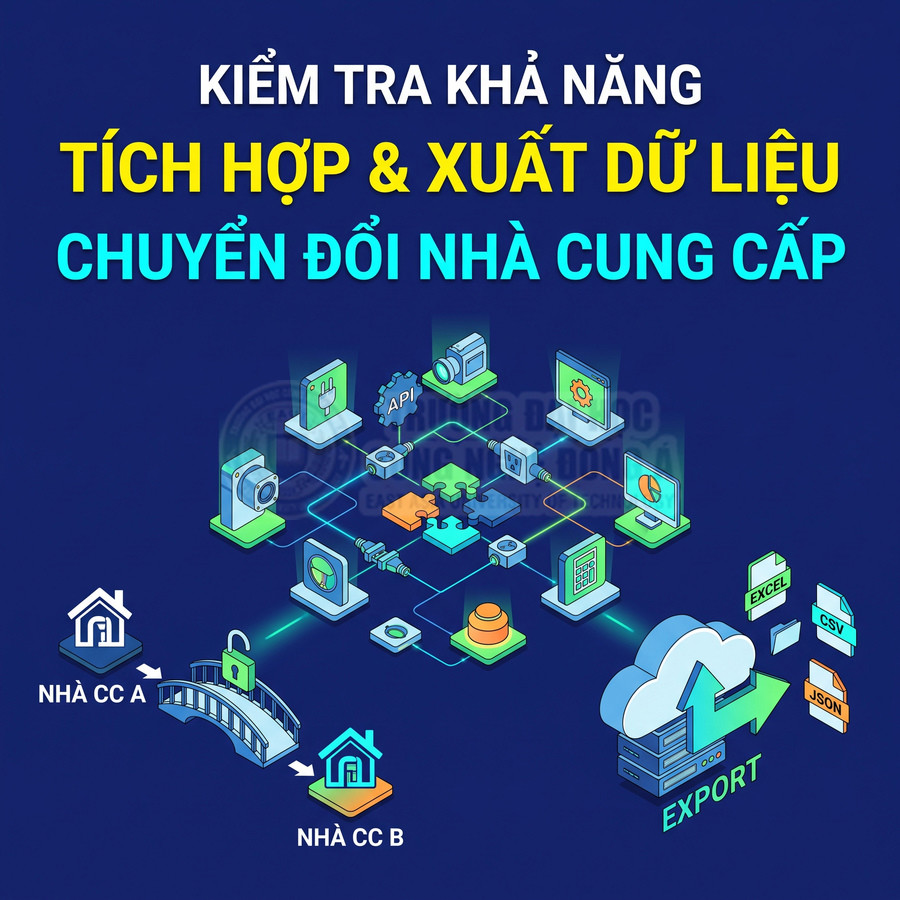 Minh họa tích hợp dữ liệu từ các nhà cung cấp và xuất tệp Excel, CSV, JSON lên đám mây