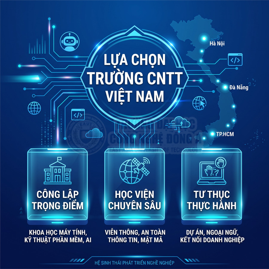 Các trường có ngành Công nghệ thông tin tại Việt Nam