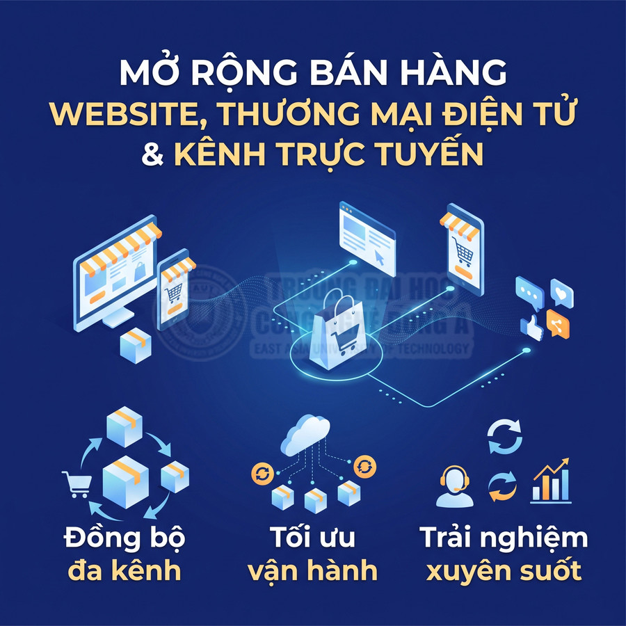 Giải pháp mở rộng bán hàng qua website, thương mại điện tử và các kênh trực tuyến đa kênh tối ưu vận hành trải nghiệm liền mạch