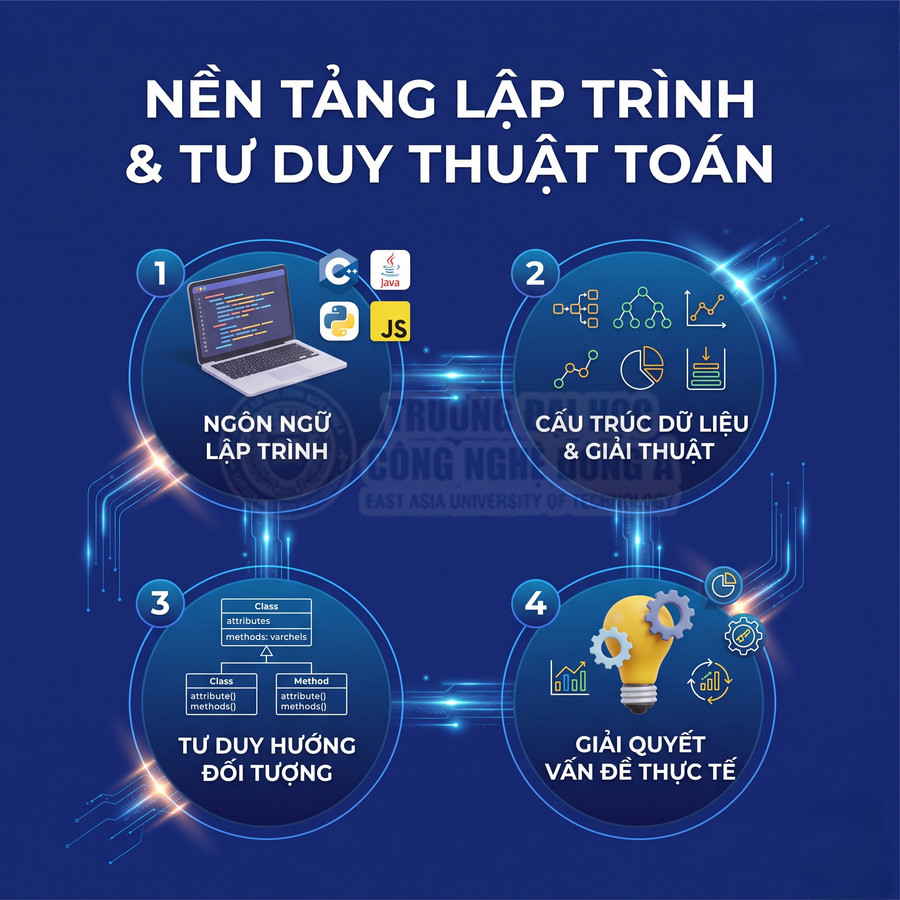 Nền tảng lập trình và tư duy thuật toán với ngôn ngữ C Java Python JavaScript và kỹ năng giải quyết vấn đề
