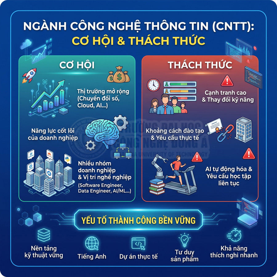 Thực trạng ngành Công nghệ thông tin hiện nay: Toàn cảnh cơ hội và thách thức