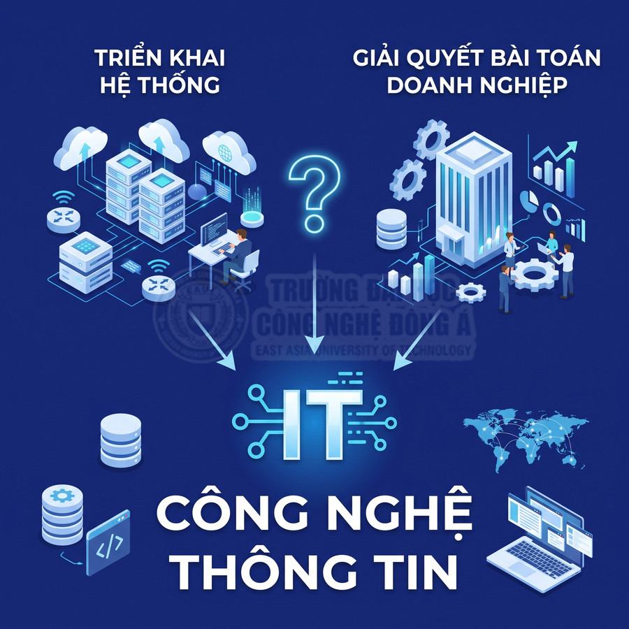Ngành công nghệ thông tin triển khai hệ thống và giải quyết bài toán doanh nghiệp với hạ tầng server và phần mềm