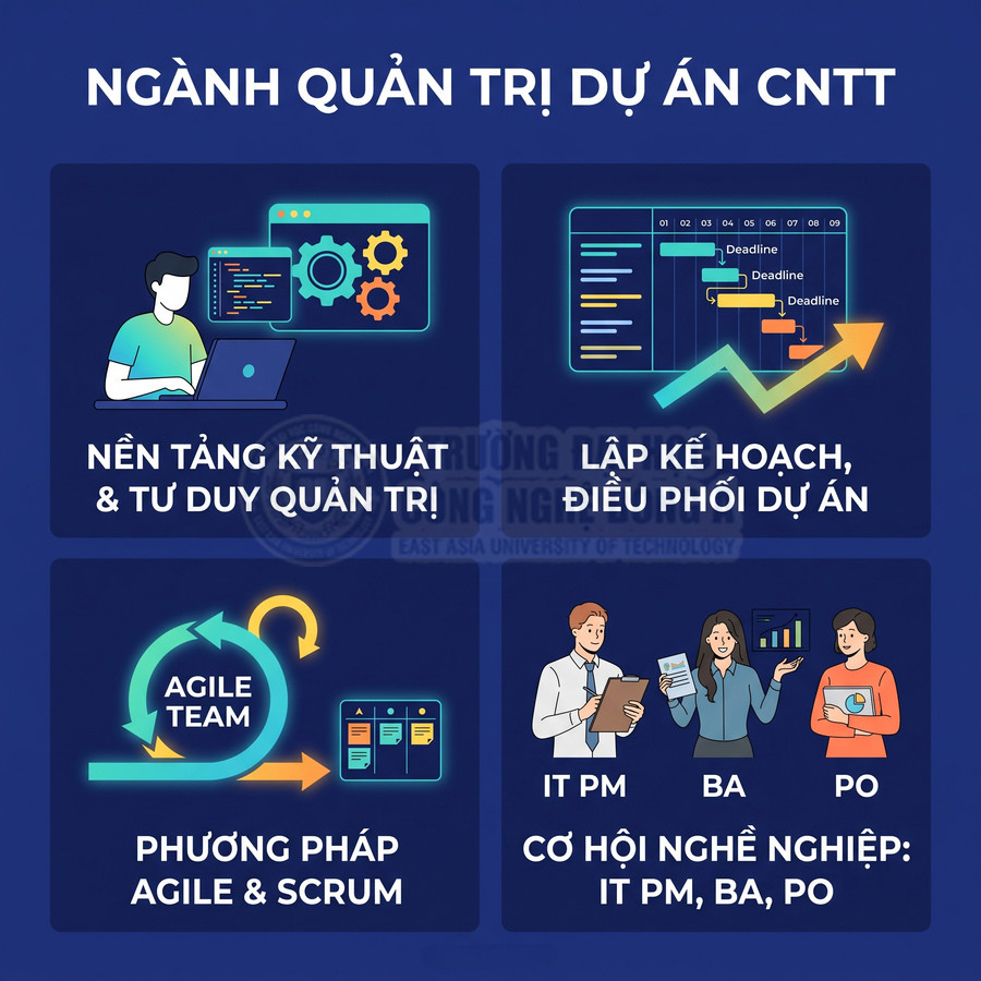 Ngành Quản trị dự án Công nghệ thông tin học những môn gì?