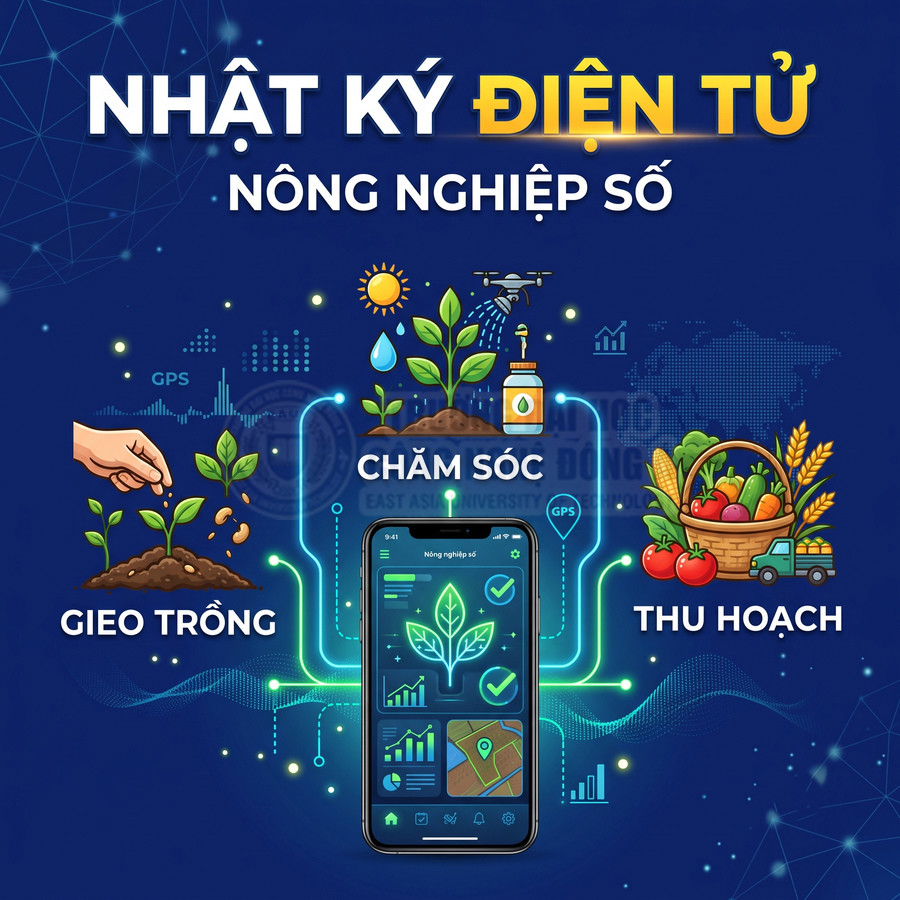 Ứng dụng nhật ký điện tử nông nghiệp số trên điện thoại hỗ trợ gieo trồng, chăm sóc và thu hoạch урожай