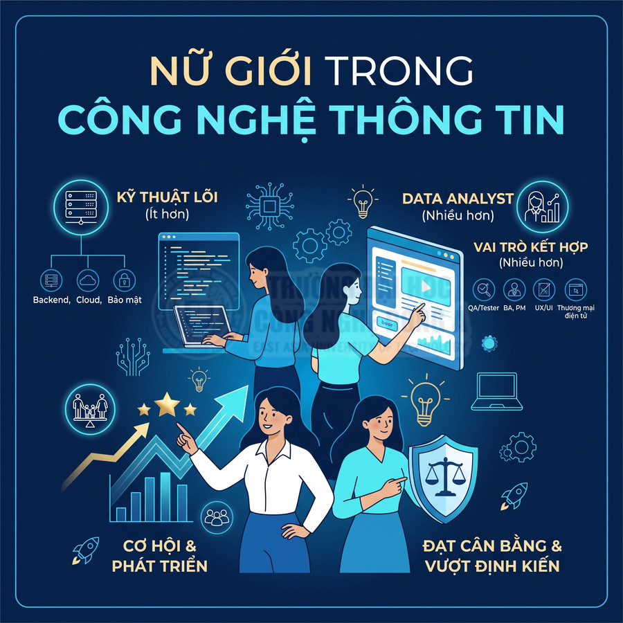 Nhân lực nữ trong ngành Công nghệ thông tin hiện nay như thế nào?