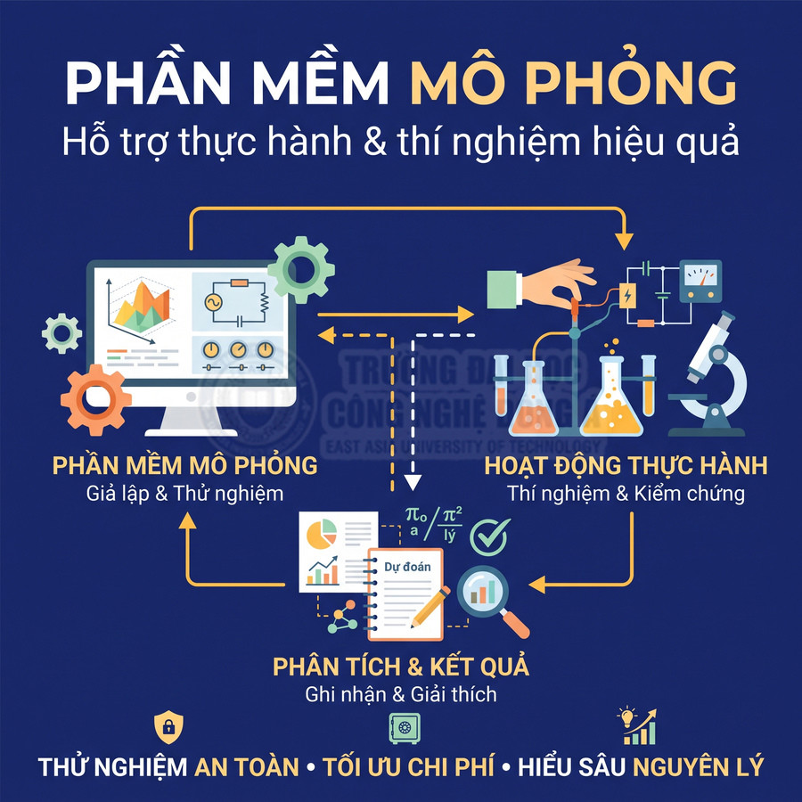 Phần mềm mô phỏng hỗ trợ thực hành, thí nghiệm và phân tích kết quả an toàn, tiết kiệm chi phí