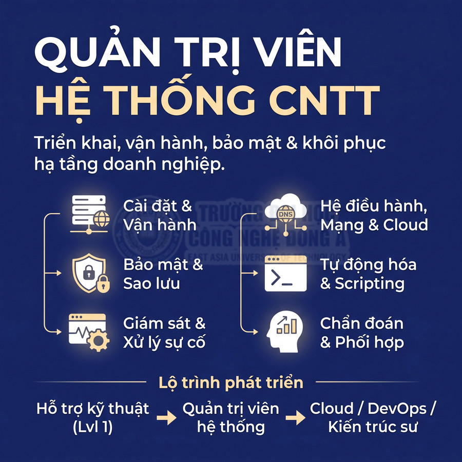 Quản trị hệ thống công nghệ thông tin làm công việc gì? Nhiệm vụ, kỹ năng và lộ trình nghề nghiệp