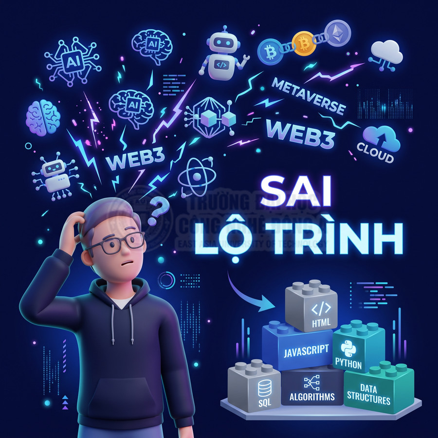 Học lập trình viên bối rối trước AI, Web3, Metaverse trong khi lộ trình đúng là HTML, JavaScript, Python, SQL, giải thuật