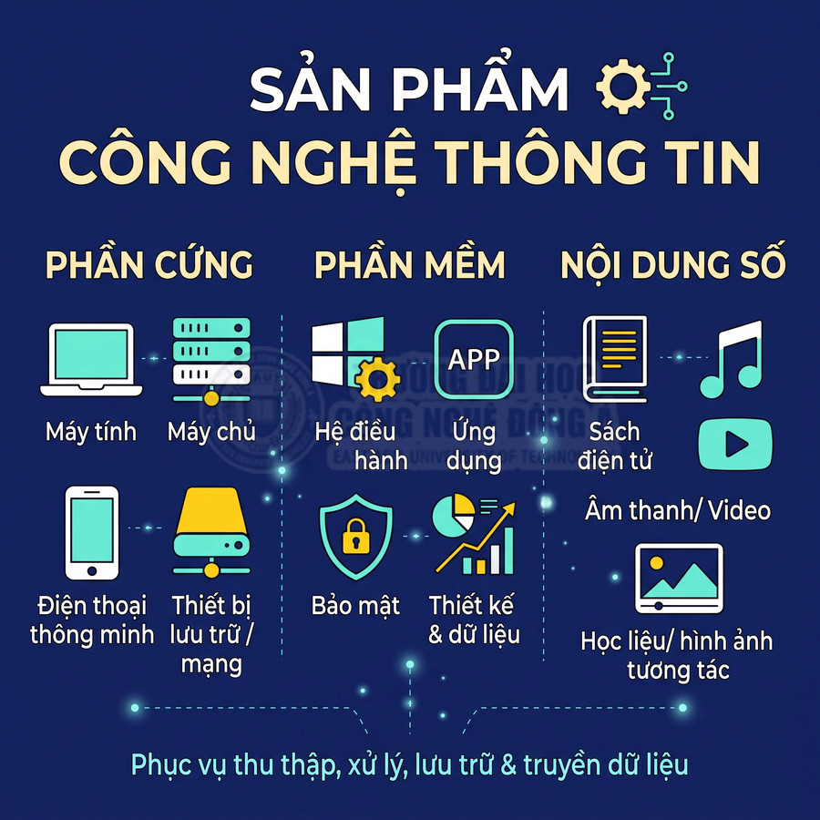 Sản phẩm công nghệ thông tin gồm những gì?