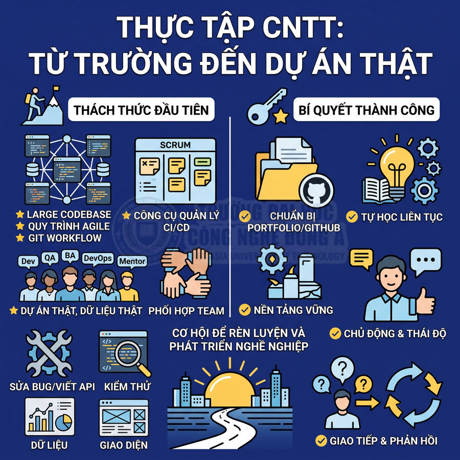 Thực tập Công nghệ thông tin có khó không?