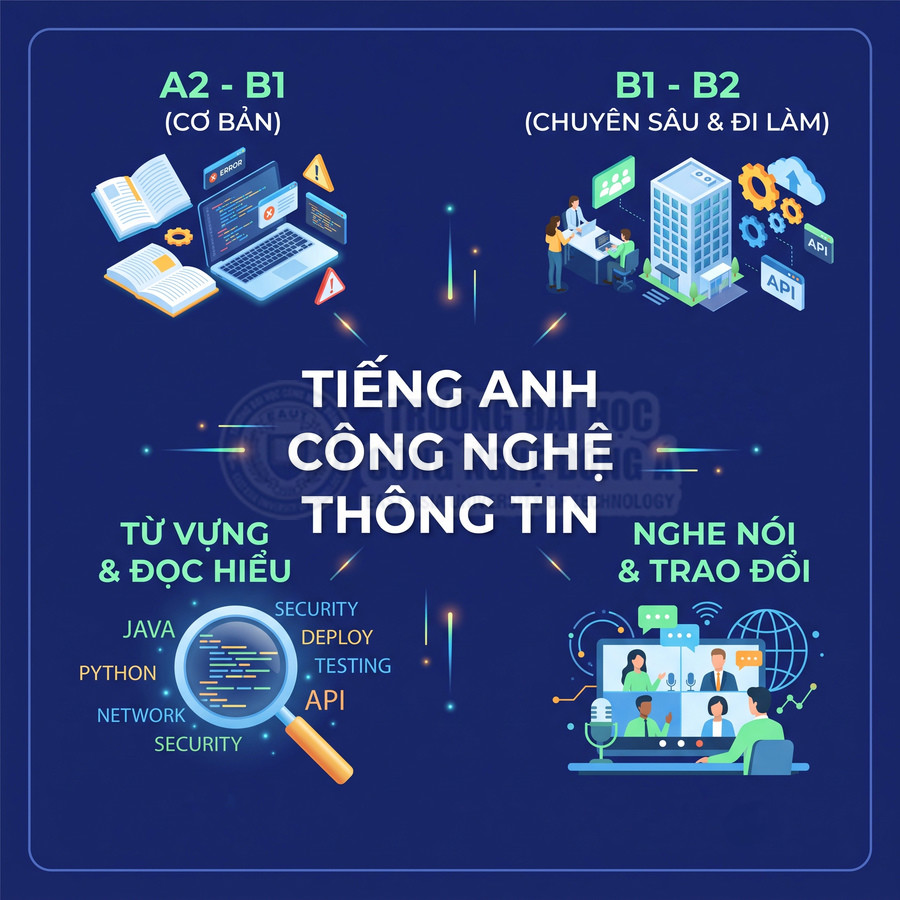 Học công nghệ thông tin cần tiếng Anh trình độ nào?