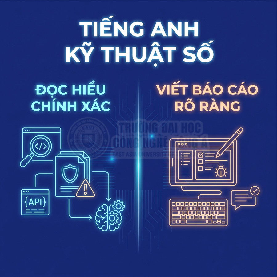 Khóa học tiếng Anh kỹ thuật số giúp đọc hiểu tài liệu kỹ thuật và viết báo cáo rõ ràng