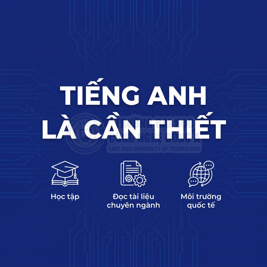 Tiếng Anh là cần thiết cho học tập, đọc tài liệu chuyên ngành và làm việc trong môi trường quốc tế
