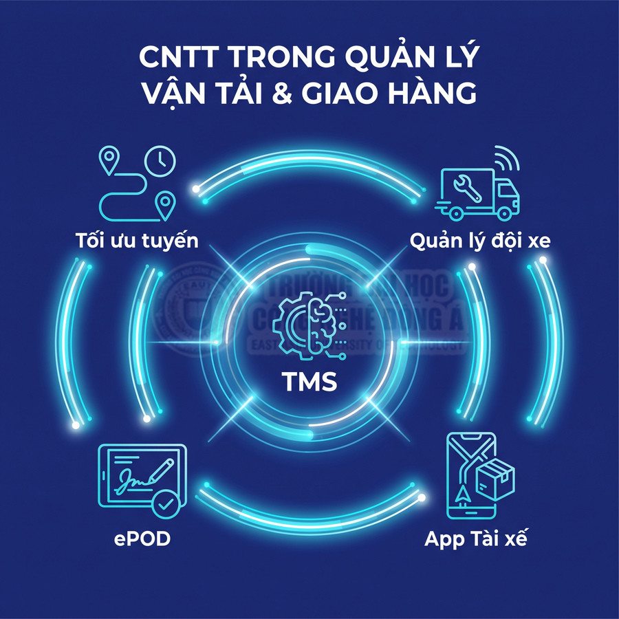 Hệ thống TMS quản lý vận tải và giao hàng với tính năng tối ưu tuyến, quản lý đội xe, ePOD và ứng dụng tài xế