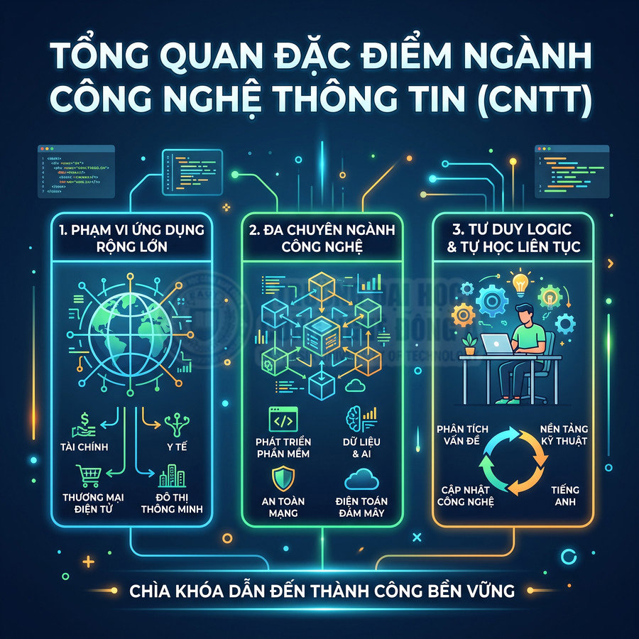 Ngành Công nghệ thông tin có những đặc điểm nào?